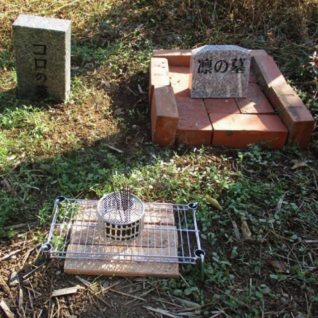 動物の墓石写真