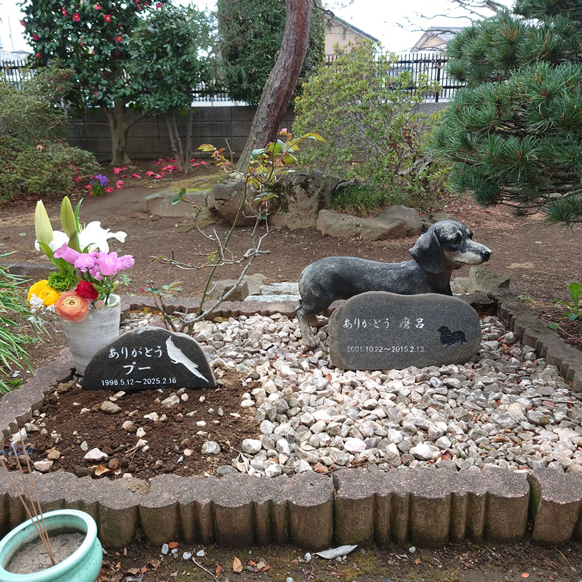 ペットの墓石写真
